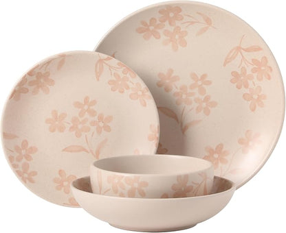 Gibson Home Admiral Hall Plates and Bowls Set, 16-Piece Floral Dinnerware Set - Image 8