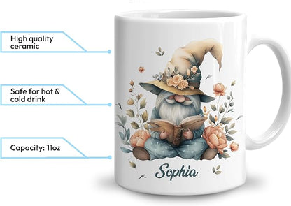 Hyturtle Autumn Gnome Coffee Mug 11oz – Autumn Gnome Mug Gifts - Image 3