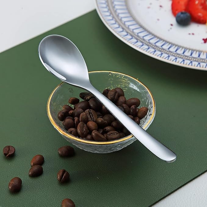 Demitasse Espresso Mini Spoons, 5.5'' Stainless Steel, Dishwasher Safe - Image 9