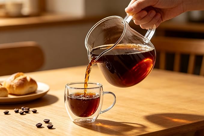CNGLASS 5oz Espresso Mugs, Double Wall Insulated Glass Coffee Mugs - Image 7