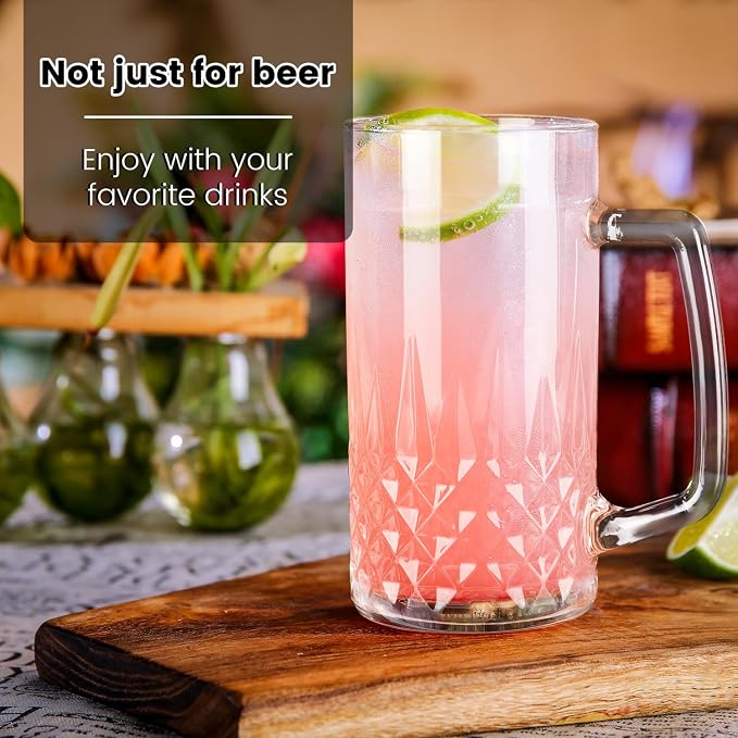 4 Pack Beer Mugs For Freezer, Double Wall Insulated Glasses – Freezer Mugs - Image 5