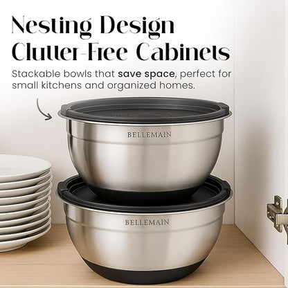 Bellemain Stainless Steel Mixing Bowls - Image 4