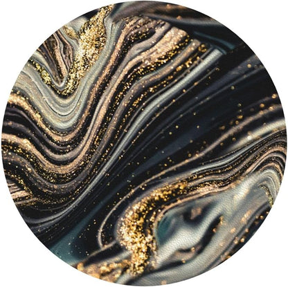Black Gold Marble Style Coasters Set of 6 Coasters - Image 2
