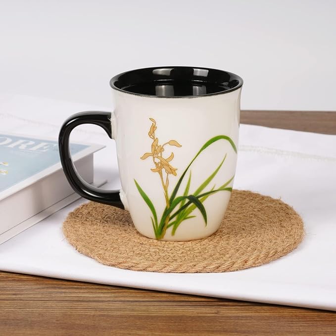 Orchid Color Changing Mug, 16 oz | Ceramic Tea Cup - Image 6