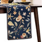 bilin gaier Designer Vintage Linen Long Table Runner, Floral Pattern, Dining by bilingaier