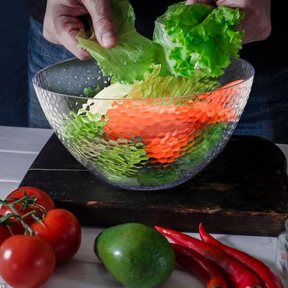 4 Pack Clear Plastic Serving Bowls, 135 OZ Large Round Plastic Bowls, 10 Inch - Image 8