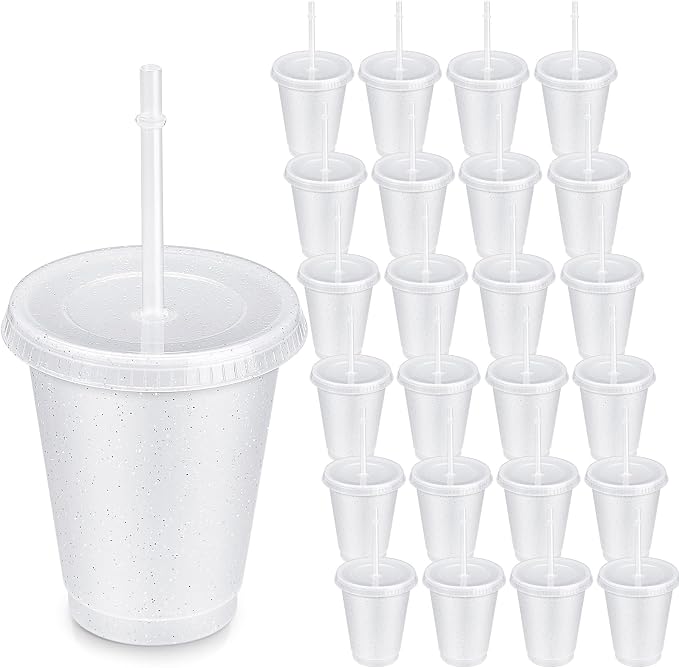 Roshtia 24 Pack Plastic Tumblers by Roshtia