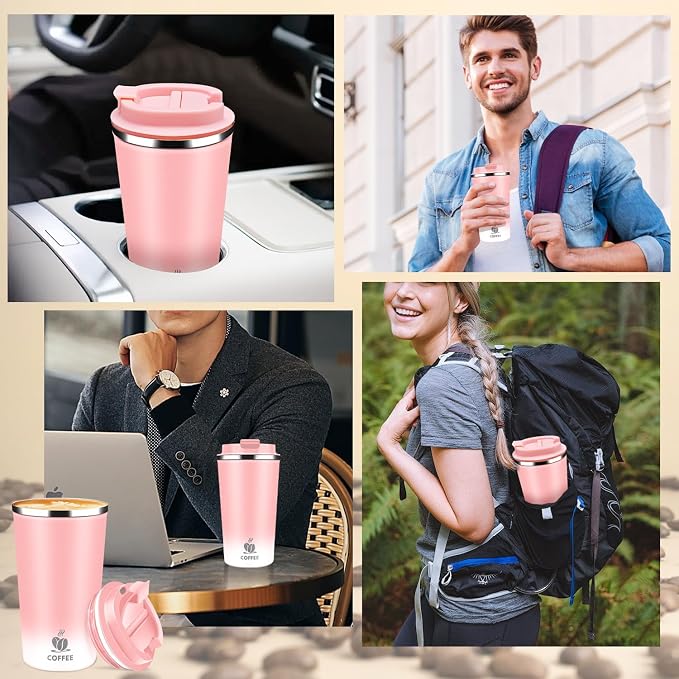 Insulated Travel Coffee Mug Reusable Coffee Tumbler Cup - Image 5