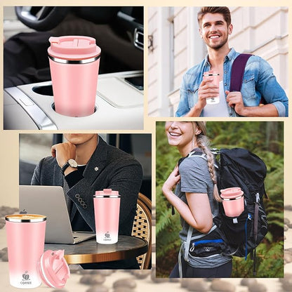 Insulated Travel Coffee Mug Reusable Coffee Tumbler Cup - Image 5