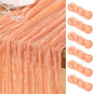 DeZerlor Peach Cheesecloth Table Runners 6 Pack Summer Boho Runners | 120Inches by DeZerlor