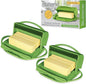 Flip Top Butter Dish with Attached Lid & Matching Knife, 2 Pack by Butterie