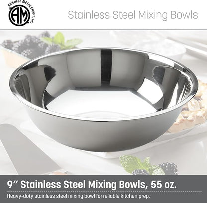 American Metalcraft 2 qt Stainless Steel Mixing Bowl - Image 2