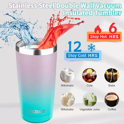 MEZMUT 20oz Insulated Tumbler Travel Coffee Mug - Image 2