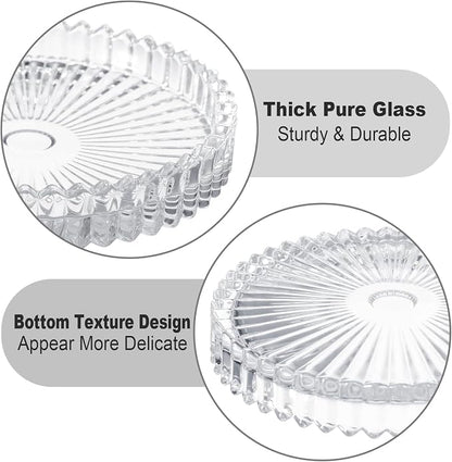Modern Clear Coasters Set of 2- Glass Cup Coaster - Image 5