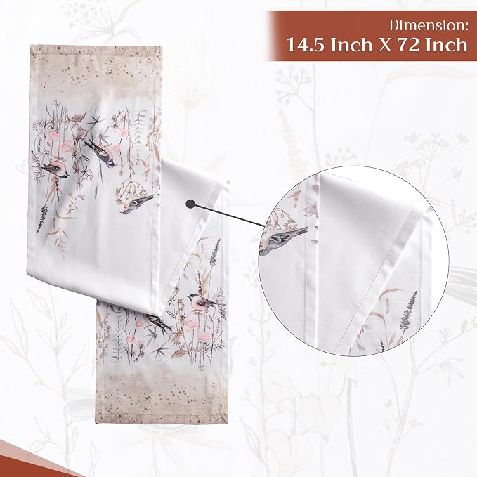 Maison d' Hermine Table Runner 100% Cotton 14.50" x 72" | Table Runners 72 - Image 4