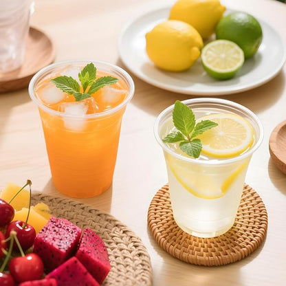 SIUQ 300 Pack 12 oz Plastic Cups, PP Clear Plastic Cups Bulk - Image 4