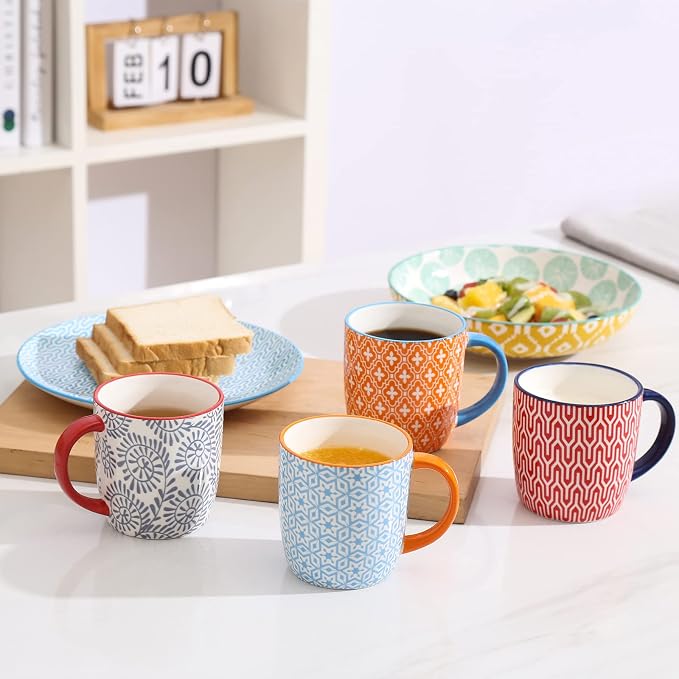 Selamica 10 oz Coffee Mugs Set of 6 - Image 6