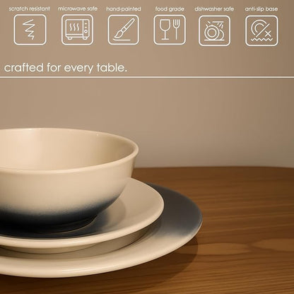20-Piece Stoneware Dinnerware Set, Service - Image 3