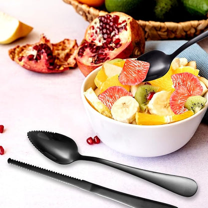 3pcs Serrated Grapefruit Spoons and Knife Set, Stainless Steel Grapefruit - Image 7