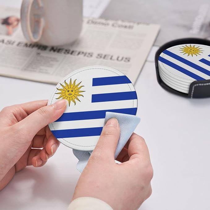Uruguay Flag Coasters for Drinks - Image 5