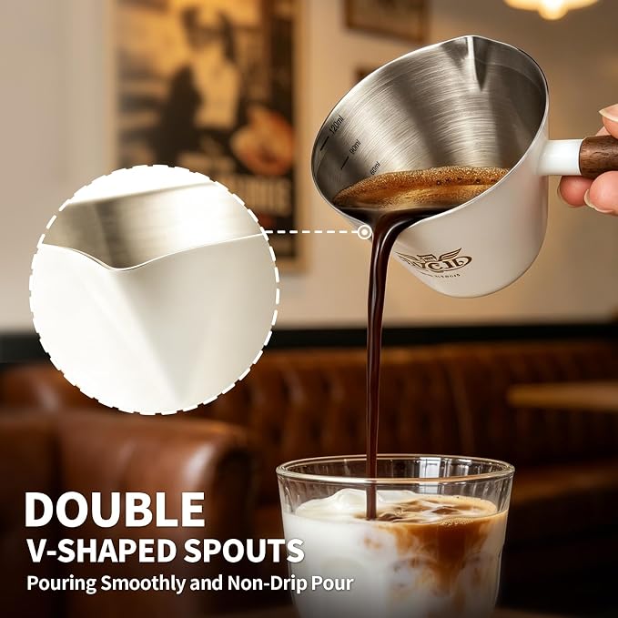 4Oz Espresso Shot Cups, Stainless Steel Espresso Cups, Espresso Measuring Cup | - Image 3