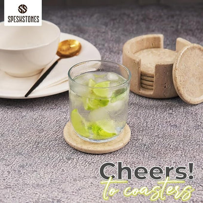 Travertine Coasters Set of 6 - Image 5