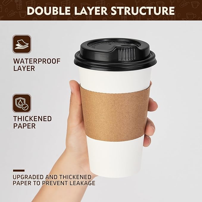 YEEHAW 16 oz 50 Pack Coffee Cups - Image 5