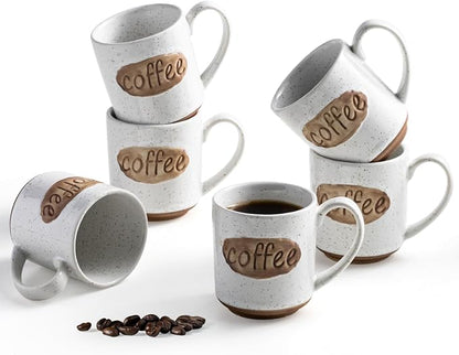 Coffee Cups, Tea Cup, Cute Mini Demitasse Cups Set of 6, Espresso Shot Cups by LYEOBOH