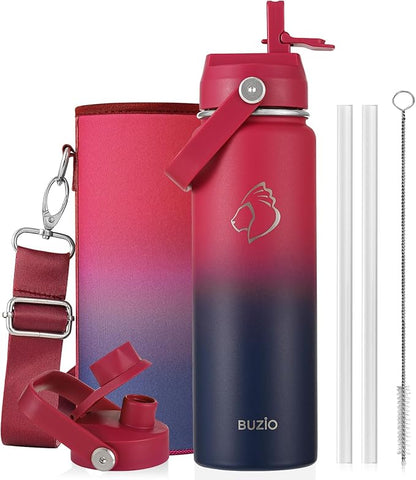BUZIO 24 oz Insulated Stainless Steel Water Bottle by BUZIO