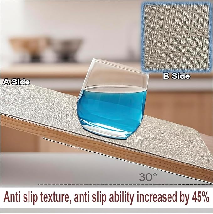 Elegant Placemats and Coasters Set 6, Vinyl Washable Place Mats - Image 7