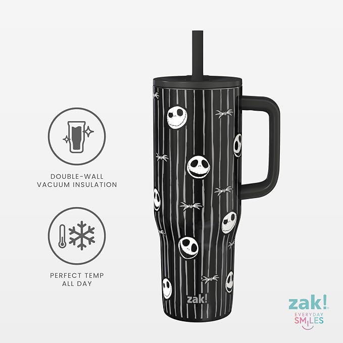 Zak Designs Nightmare Before Christmas 30oz Spill-Proof Insulated Tumbler | BPA - Image 4