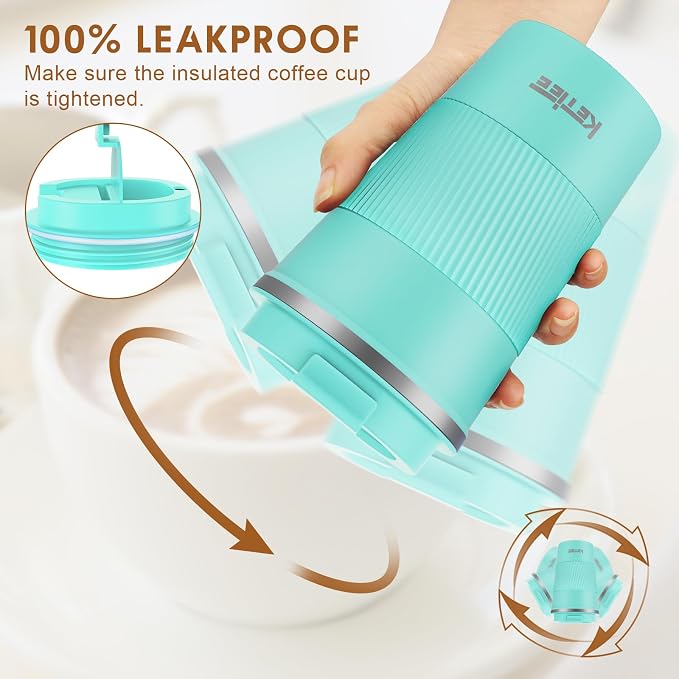 KETIEE Travel Mug 12oz: Vacuum Insulated Coffee Mug - Image 4