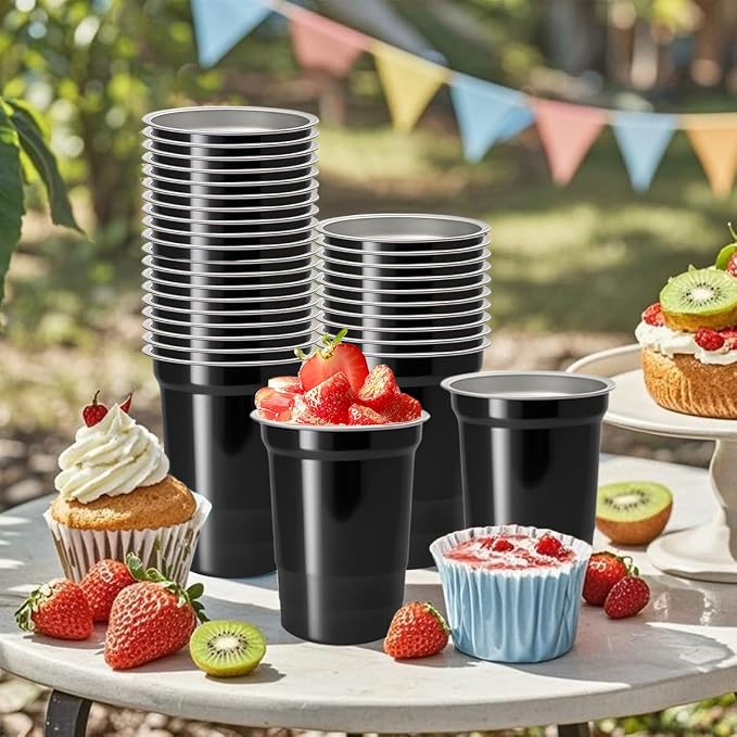 40 Pack 20 oz Aluminum Party Cups, Metal Cups Reusable Aluminum Drinking Cups - Image 5