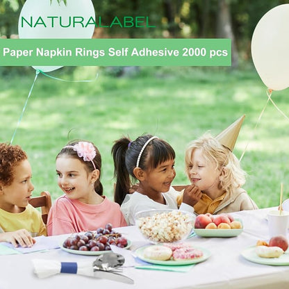 Self-Adhesive Napkin Bands, elegant table setting, - Image 5