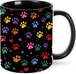 Yrebyou Paw Print Coffee Mug 11oz Ceramic Cup by Yrebyou