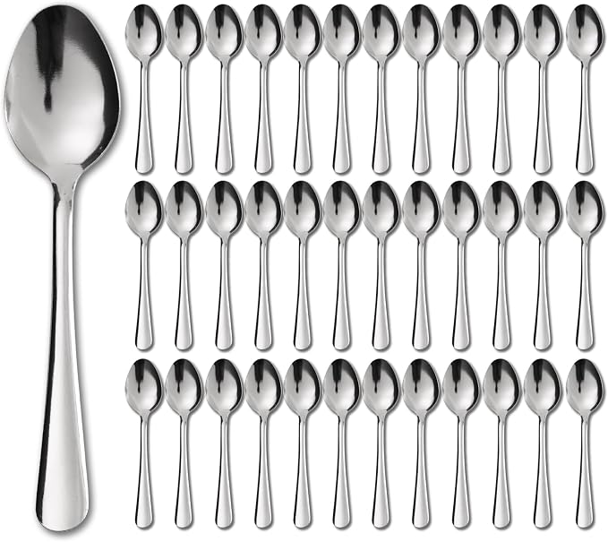 Windsor 36-Pcs Stainless Steel Dinner Spoons, Metal Spoons by Hansmart