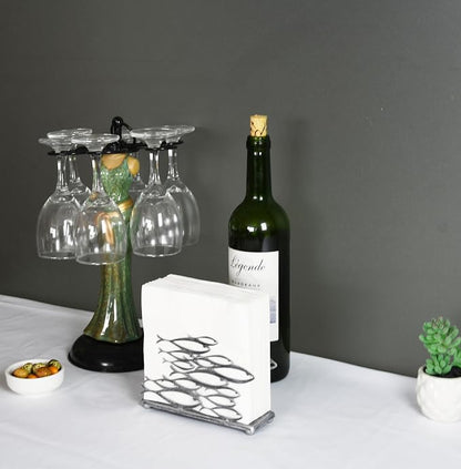 OwlGift Fish Design Napkin Holder, Ocean Serviette Dispenser, Marine Cocktail - Image 4