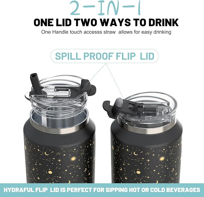 Hydraful 64 oz Tumbler with Handle and Straw - Image 3