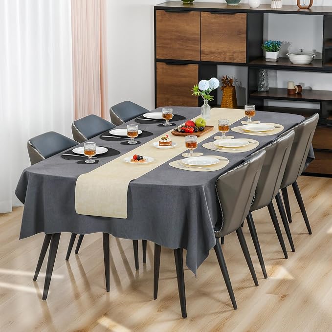 Faux Leather Placemats Set of 4, Dual Sided - Image 6