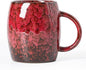 Rustic Red Ceramic Coffee Mug 14oz by XIYUANJI