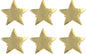 Star Napkin Holders, Durable Aluminum Napkin Rings Set of 6 by ALPHALivingHOME