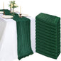 12 Pack 10Ft Emerald Green Cheesecloth Table Runner 23 x 120 Inch | Gauze by CKIKU