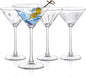 Joeyan Handmade Etched Martini Glasses, Crystal Cocktail Glassware by JoeyanHousehold