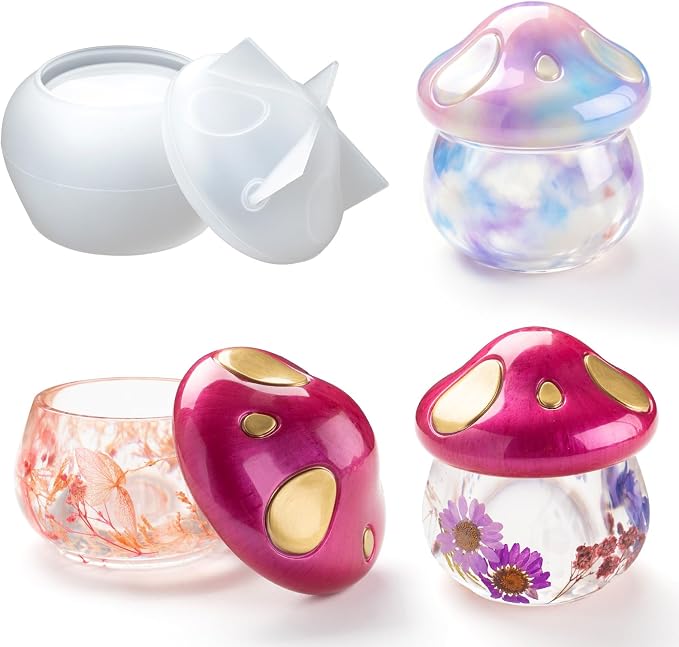 HeyClear Mushroom Jar Resin Molds by HeyClearResin