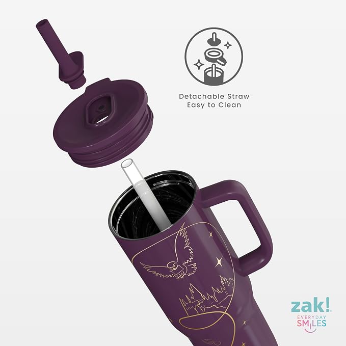 Zak Designs Harry Potter 30oz Spill-Proof Insulated Stainless Steel Tumbler | - Image 6