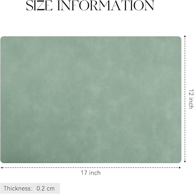MOSAYT Vinyl Placemats Set of 4-12 X 17 Inch - Image 7