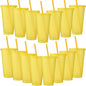 Honeydak 15 Pack Tumbler with Straw and Lid Bulk Cups by Honeydak