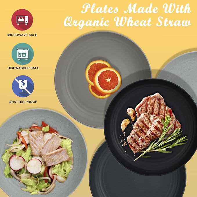 Wheat Straw Dinner Plates - Image 5