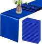 Royal Blue Satin Table Runner 12x108 Inches, 15 Pack | Silk and Smooth Fabric by HMQIANG