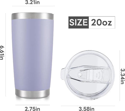20 oz Tumbler with Lid Stainless Steel Insulated Tumblers Cups Travel Mug | - Image 7